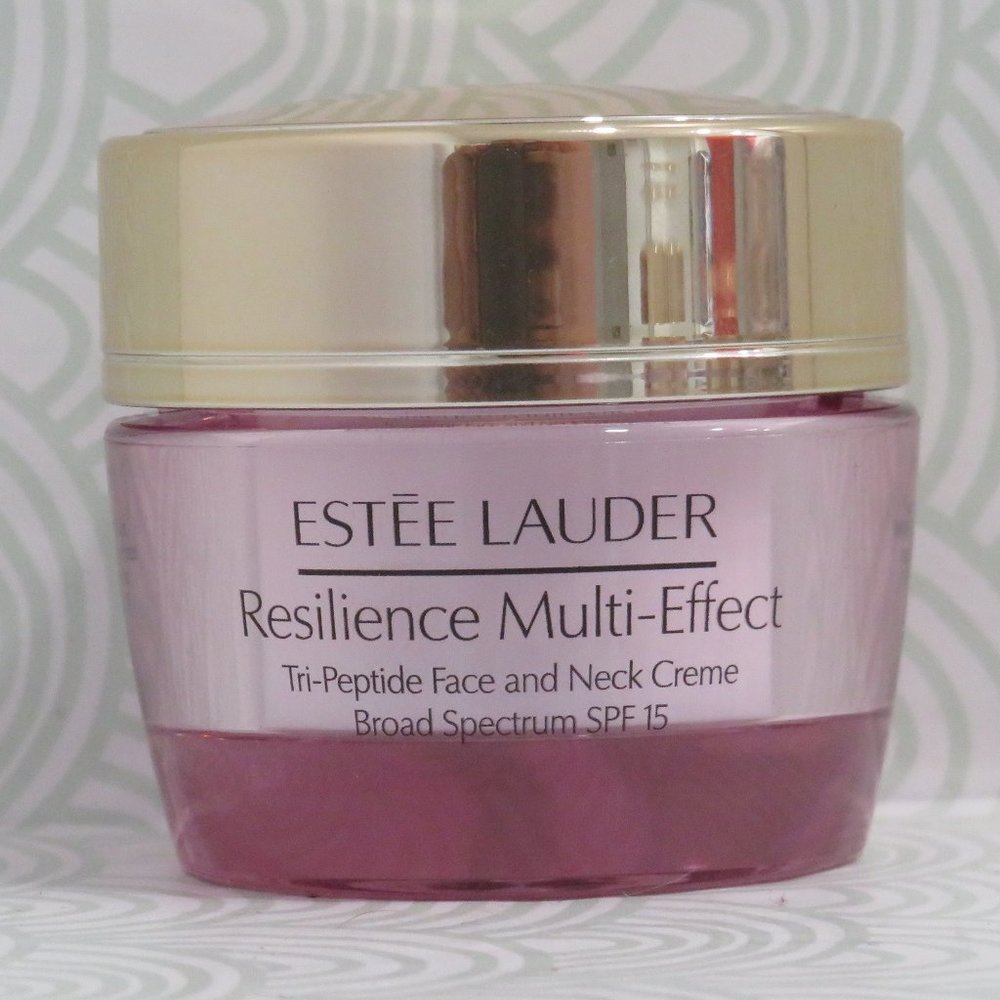 ESTEE LAUDER💥RESILIENCE MULTI-EFFECT TRI-PEPTIDE FACE AND NECK CREME 0.5 OZ💥 - Picture 2 of 3